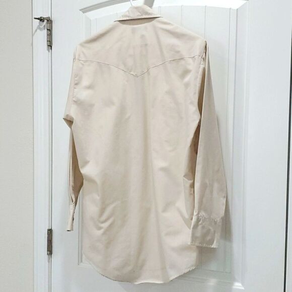 Vintage Sheplers 15.5-32 Western Shirt Pearl Snap Rodeo Cowboy Long Sleeve - Picture 6 of 6
